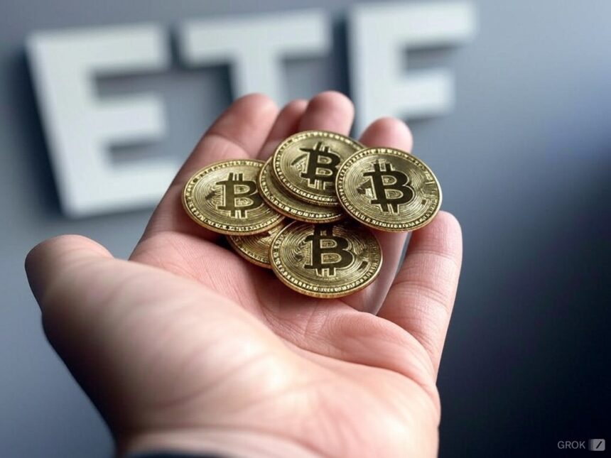 An ETF will group the shares of companies that save in bitcoin