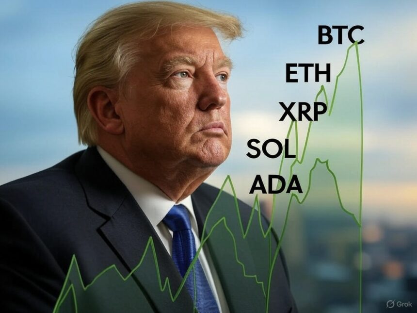 XRP, Sun and ADAs explode after Trump's announcement