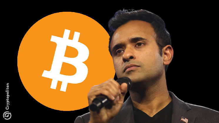 Vivek Ramaswamy points to Bitcoin as a hedge to present economic turmoil