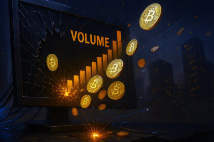 Bitcoin futures volume spikes almost 300%, but open interest wanes amidst market volatility