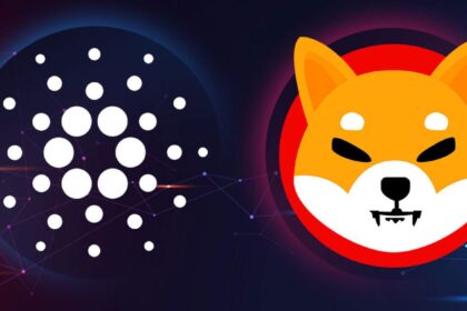 Ethereum logo above a glowing path with question mark and digital blocks