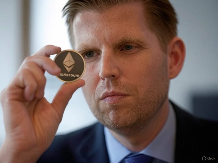 Ethereum fell 50% since Eric Trump said: "Great time to buy"