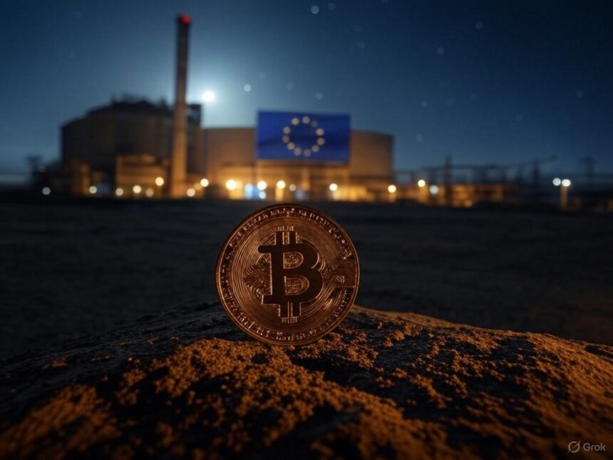 How did the European blackout affected the Bitcoin Network?