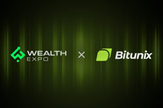 Bitunix promotes the Wealth Expo 2025 event as a diamond sponsor