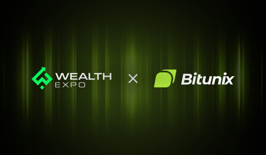 Bitunix promotes the Wealth Expo 2025 event as a diamond sponsor