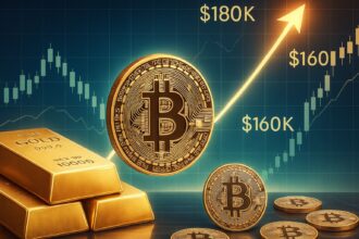Bitcoin Mirrors Gold’s Path – Analyst Sets Cycle Top Targets At $160K-$180K