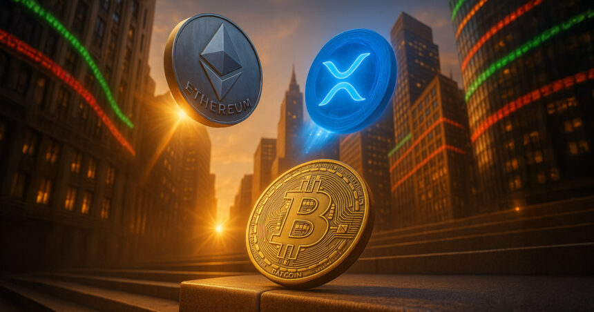 Ethereum and XRP steals spotlight in daily gains after Bitcoin reclaimed $106k