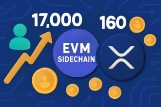 XRPL EVM Sidechain Hits Key Milestones With Over 17,000 Users and 160 Tokens