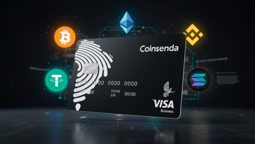 Coinsenda presents its new Visa card in USD and COP