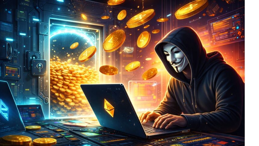 hacker sees his loot disappear after an attack