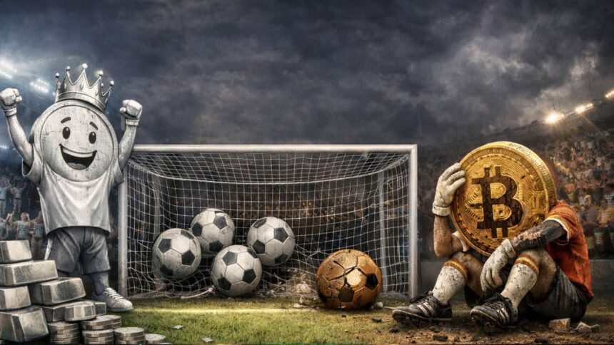 Silver beats bitcoin by a landslide