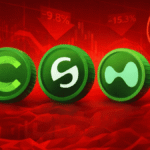 Which 3 cryptocurrencies are best resisting the market decline?