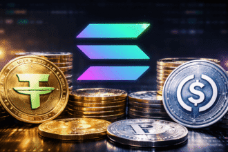 The volume of stablecoin transfers in Solana triples