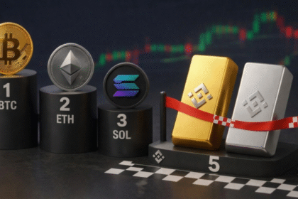 Gold and silver conquer the top 5 trading in Binance futures