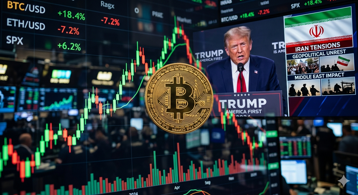 Bitcoin reacts cautiously after Trump's decision to extend the ceasefire in Iran