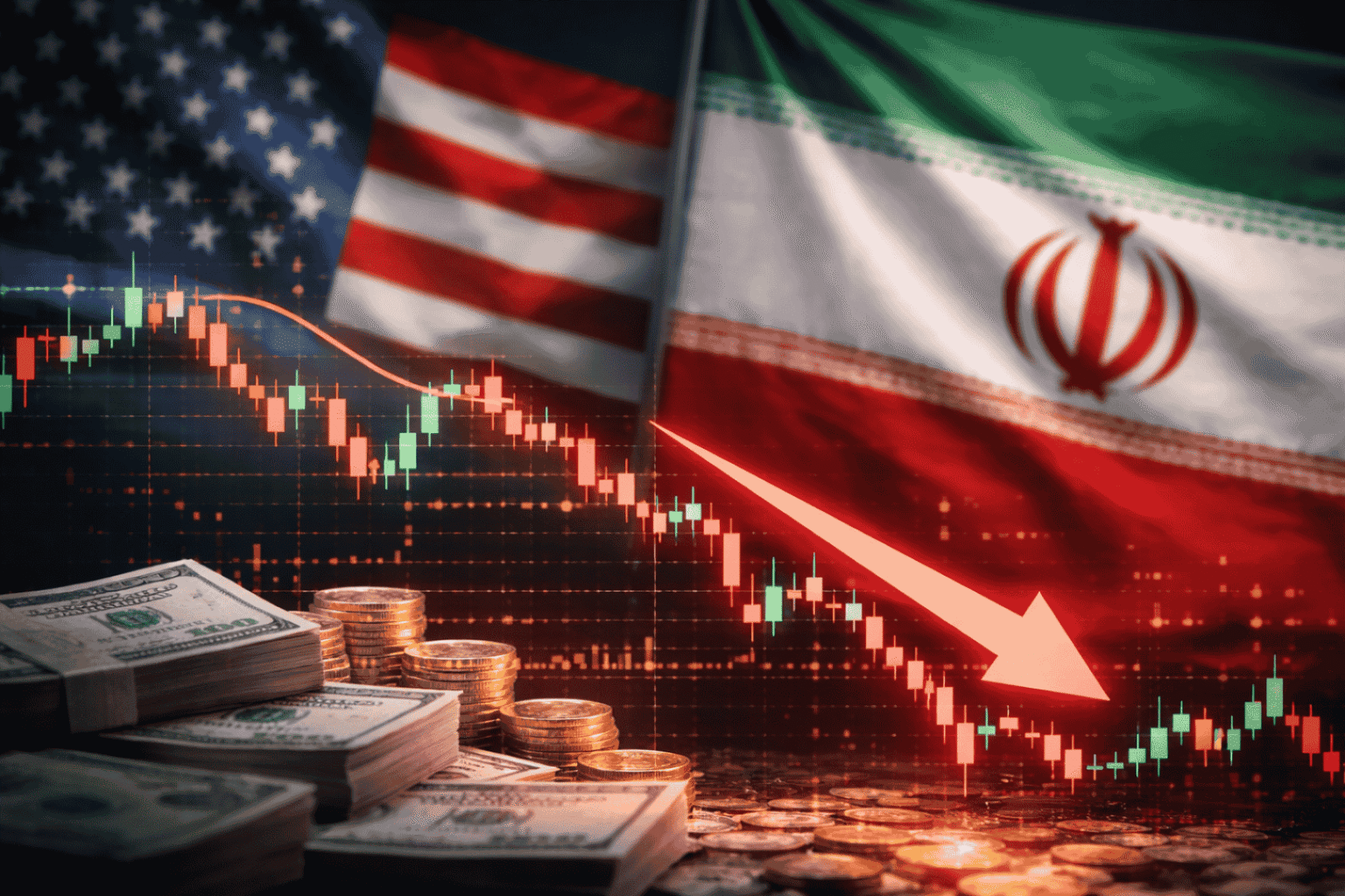 The dollar registers its biggest fall after a truce in the Middle East