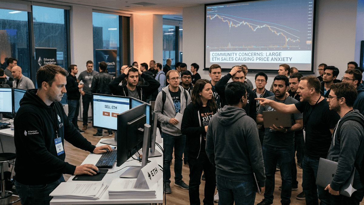 Ethereum Foundation will sell 5,000 ETH this Wednesday and receives criticism from the community