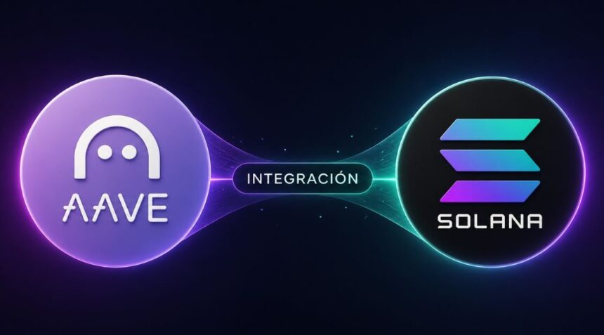 The AAVE token lands on the Solana network