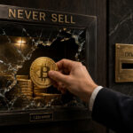 Zcash coin erupting through Wall Street debris as institutional interest drives a powerful rally in privacy-focused cryptocurrencies