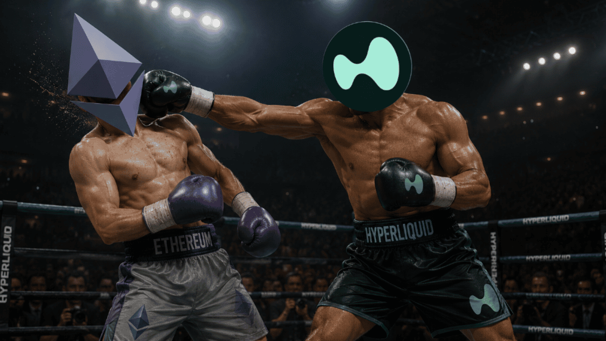 Hyperliquid is generating 400% more monthly revenue than Ethereum