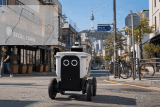 A robot navigates Seoul, pays in cryptocurrencies and doesn't ask anyone anything