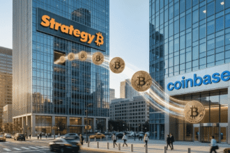Strategy envió 400,000 bitcoins on Coinbase