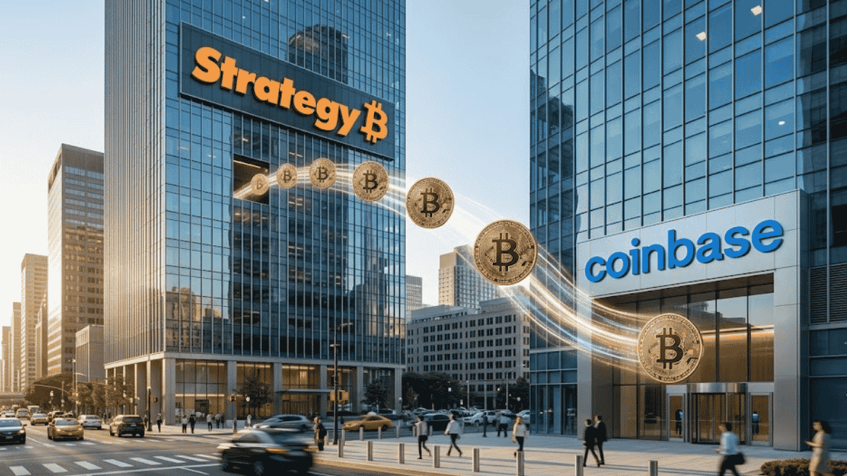 Strategy envió 400,000 bitcoins on Coinbase