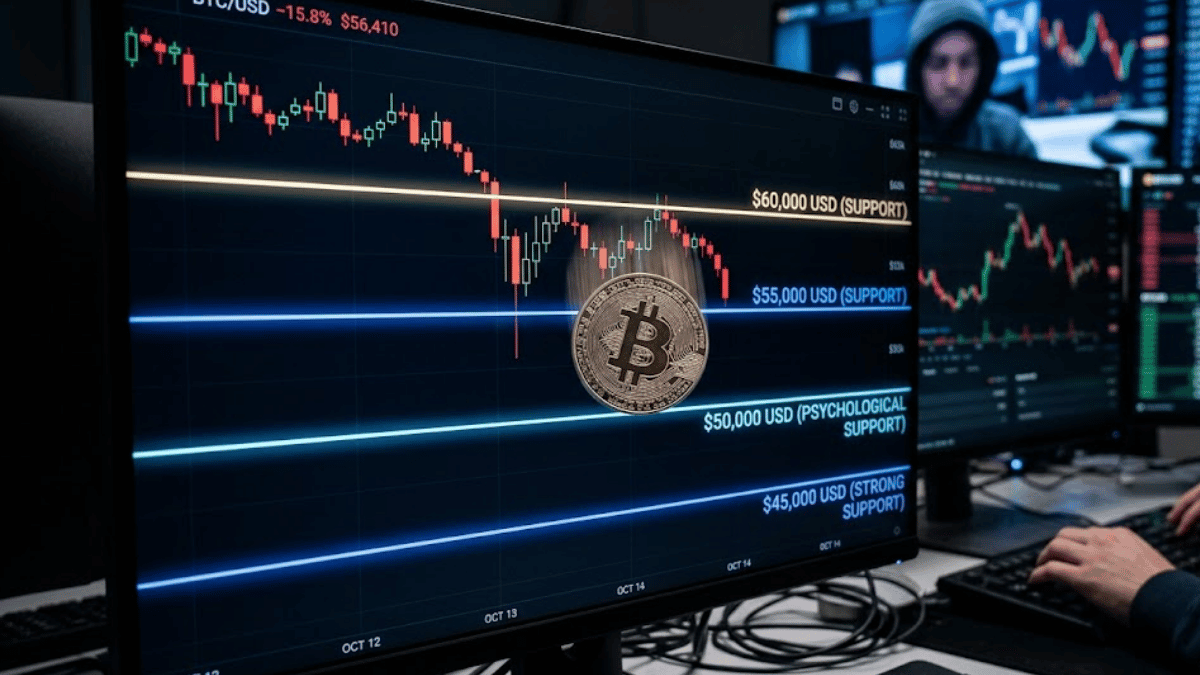 These will be the next key levels for bitcoin if it falls from $60,000