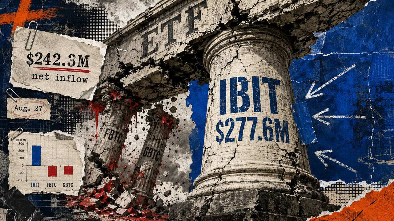 BlackRock just pulled in 115% of all Bitcoin ETF inflows in a single day as rival funds bleed cash