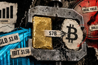Investors just moved $7 billion into Bitcoin and gold in five days to escape an accelerating dollar crisis