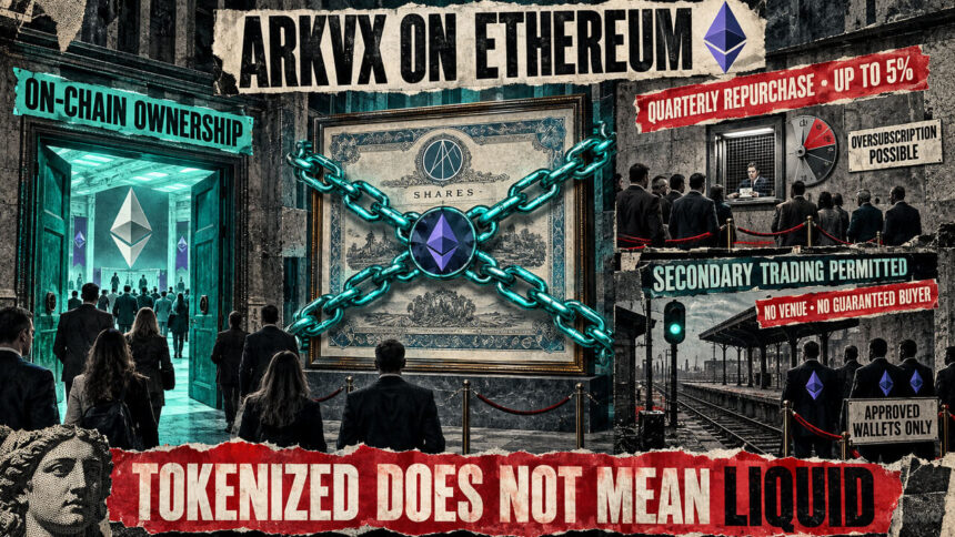 ARK partners with Securitize to put a venture fund on Ethereum, but leaves exit doors locked