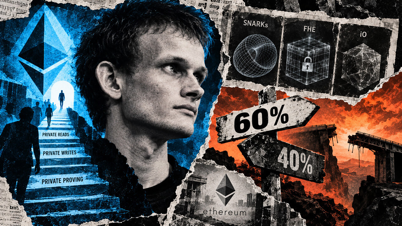 Ethereum’s Vitalik Buterin puts 60% odds on a cryptography breakthrough that could weaken Wall Street middlemen