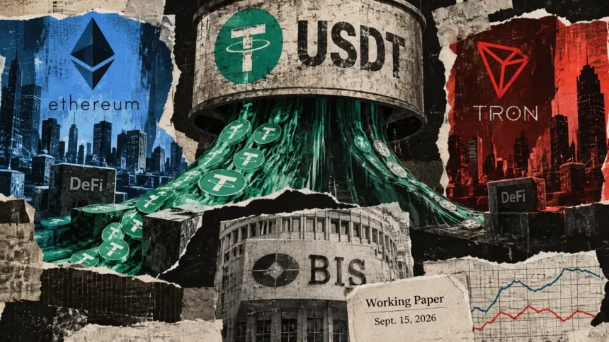 USDT grew on Ethereum through 2024, but smart contract holdings stalled, BIS data show