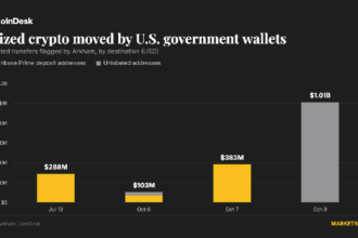 U.S. government moves $1 billion in bitcoin from Bitfinex hack wallet, no sale indicated