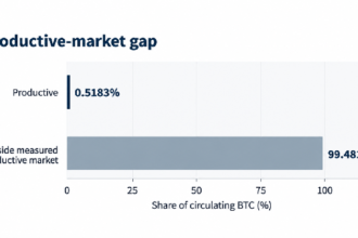 Only 0.52% of Bitcoin Is Working Onchain—Here’s Why