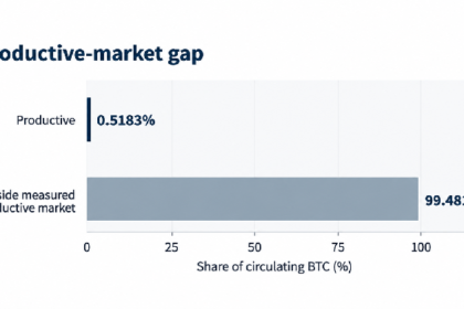 Only 0.52% of Bitcoin Is Working Onchain—Here’s Why