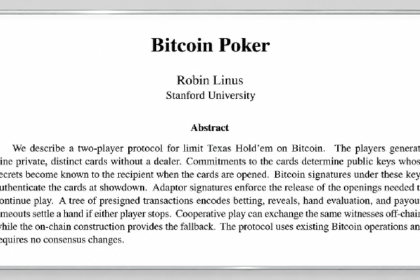 Satoshi's Abandoned Poker Experiment Returns With a Bitcoin Twist