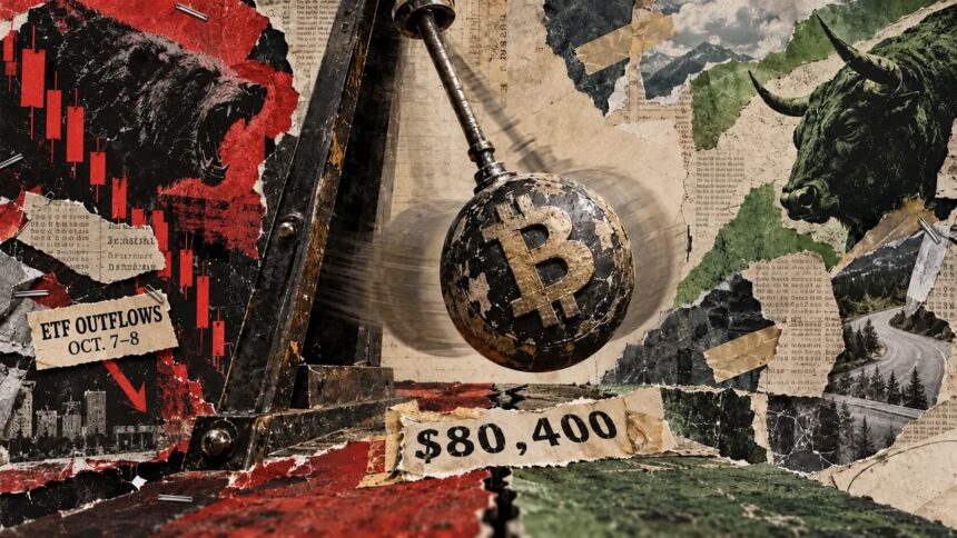 Bitcoin’s weekend rebound faces an $80,400 test after nearly $730 million in ETF outflows