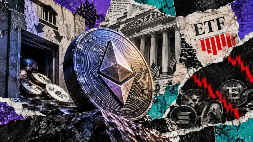 Ethereum sees biggest exchange withdrawal in four months as October ETF losses top $1 billion