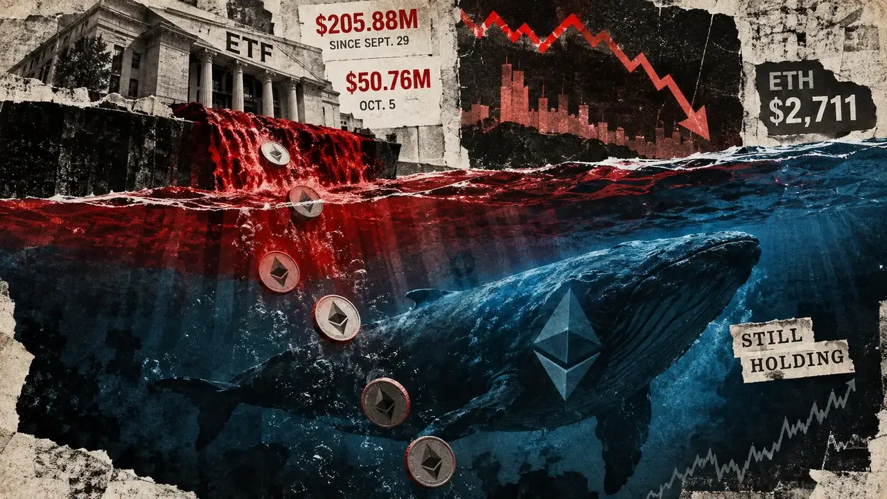 Ethereum bears keep selling but ETH price stays near $2,700 as US spot ETFs record $206M in outflows