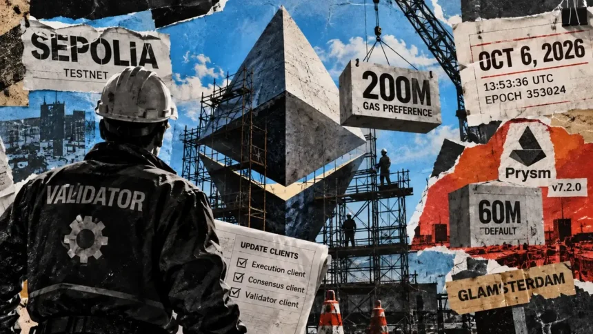 Ethereum is preparing a 200 million gas push as its Layer 1 scaling strategy accelerates