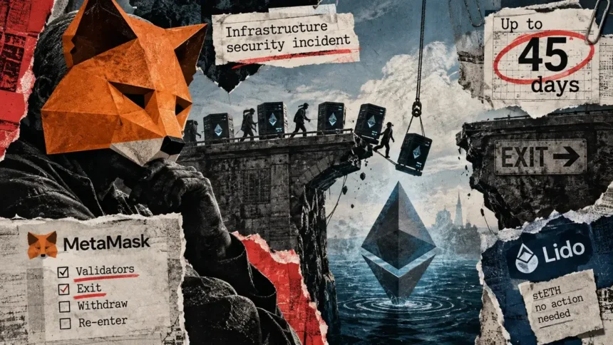 MetaMask security scare pushes Ethereum validator exits to a nine-month high